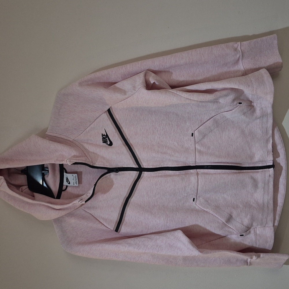 Nike Light Pink Hoodie with Black Accents